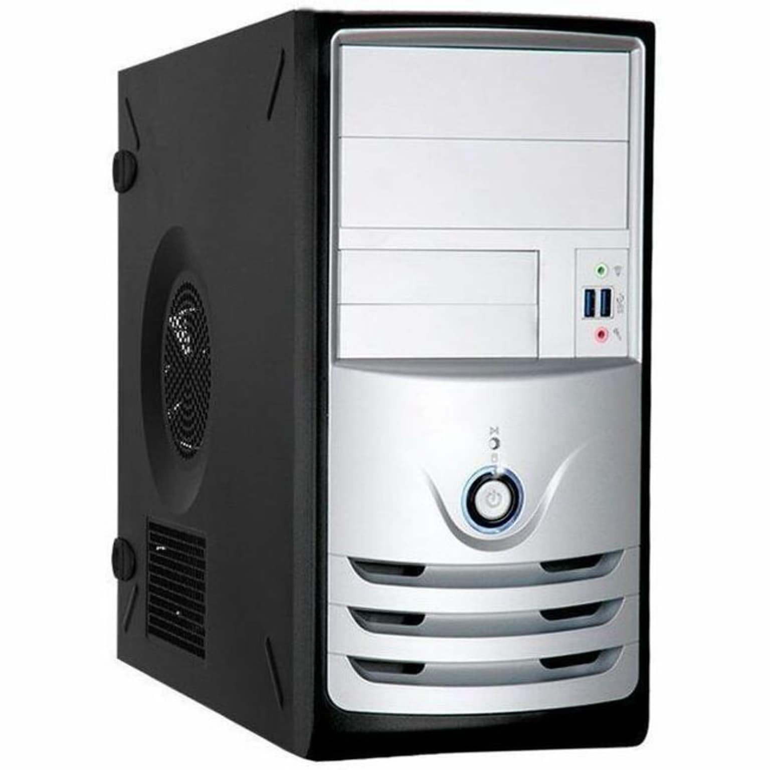 In Win Z Series Mini ITX Mini-Tower Computer Case, Black/Silver (Z583.CQ450TB3)