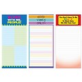 Inkology Office Magnetic Memo Pads, Assorted, 7.5 x 3.5, 12 Pack (6992)