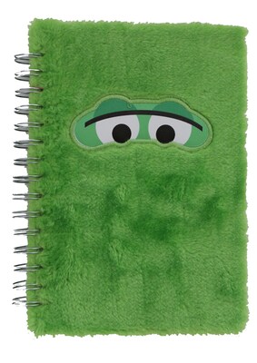 Inkology Fluffles Journal, 5.8 x 8.3, College Ruled, Green, 6/Pack (INK-6374-06)