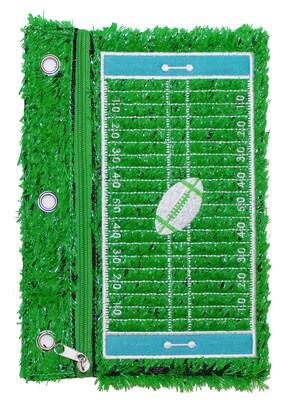 Inkology Football Binder Pencil Pouch, 12 Pack (3267)