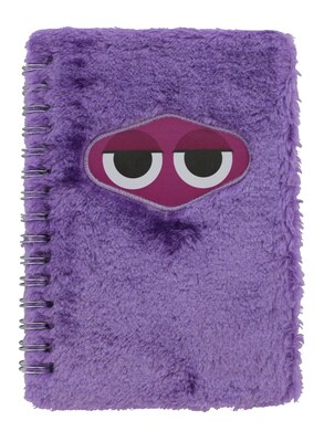 Inkology Fluffles Journal, 5.8 x 8.3, College Ruled, Purple, 6/Pack (INK-6367-06)