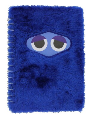 Inkology Fluffles Journal, 5.8 x 8.3, College Ruled, blue, 6/Pack (INK-6381-06)