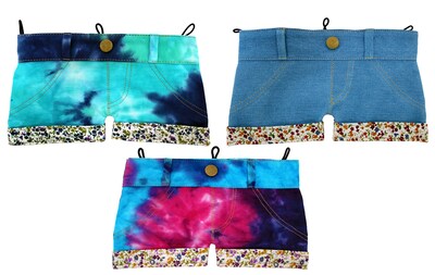 turquoise hot pants