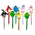 Angry Birds Plush Pen, Medium Point, Assorted Ink, 8/Pack (7319)
