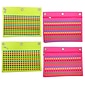 Inkology Puff Print Binder Pencil Pouch, Assorted, 8 Pack (4295)