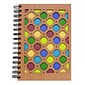 Inkology Wood Cut Color Dots Journal, 8.3" x 5.8", 6 Pack (3717)