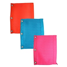 Inkology Mesh Binder Pencil Pouch, Assorted, 6 Pack (4127)