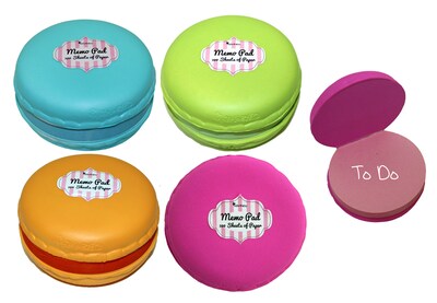 Inkology Macaron Memo Pads, Assorted, 3.5 x 3.5, 12 Pack (6756)