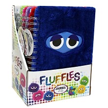 Inkology Fluffles Journal, 5.8 x 8.3, College Ruled, Multicolor, 6/Pack (INK-6121-06PDQ)