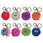 Inkology Fluffles Key Chains, Assorted, 2" x 2", 16 Pack (6046)