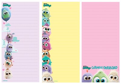 Angry Birds Hatchlings Magnetic Memo Pads, Assorted, 7.5 x 3.5, 12 Pack (7340)