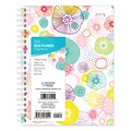 2019 Brown Trout 6 x 7.75 Weekly Desk Planner, Vintage Blooms Flower Artwork and Designs (9781465079541)