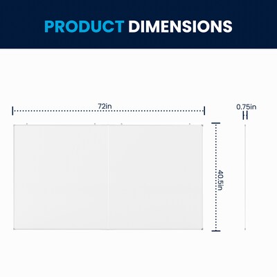 Flash Furniture HERCULES Magnetic Dry-Erase Whiteboard, 72" x 40" (BRFMW911017240)