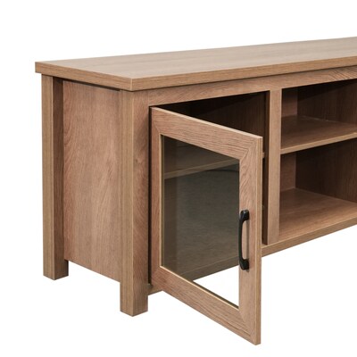 Flash Furniture Sheffield Classic TV Stand, Screens up to 80", Walnut (GCMBLK65WAL)