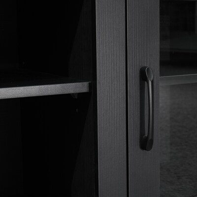 Flash Furniture Sheffield Classic TV Stand, Screens up to 80", Black (GCMBLK65BLK)