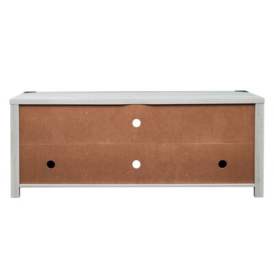 Flash Furniture Charlotte Farmhouse Barn Door TV Stand, Screens up to 65", Light Gray (GCMBLK67LTGY)