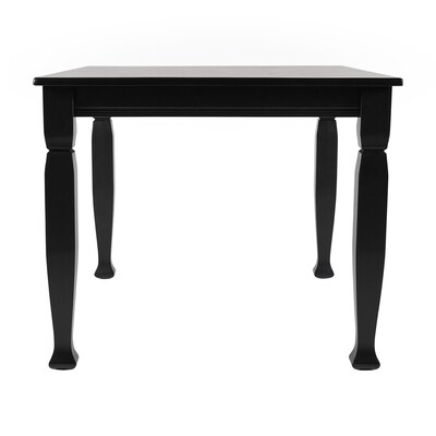 Flash Furniture Grace Solid Wood Dining Table, 36.25" x 47", Black (KERT799BLK47)