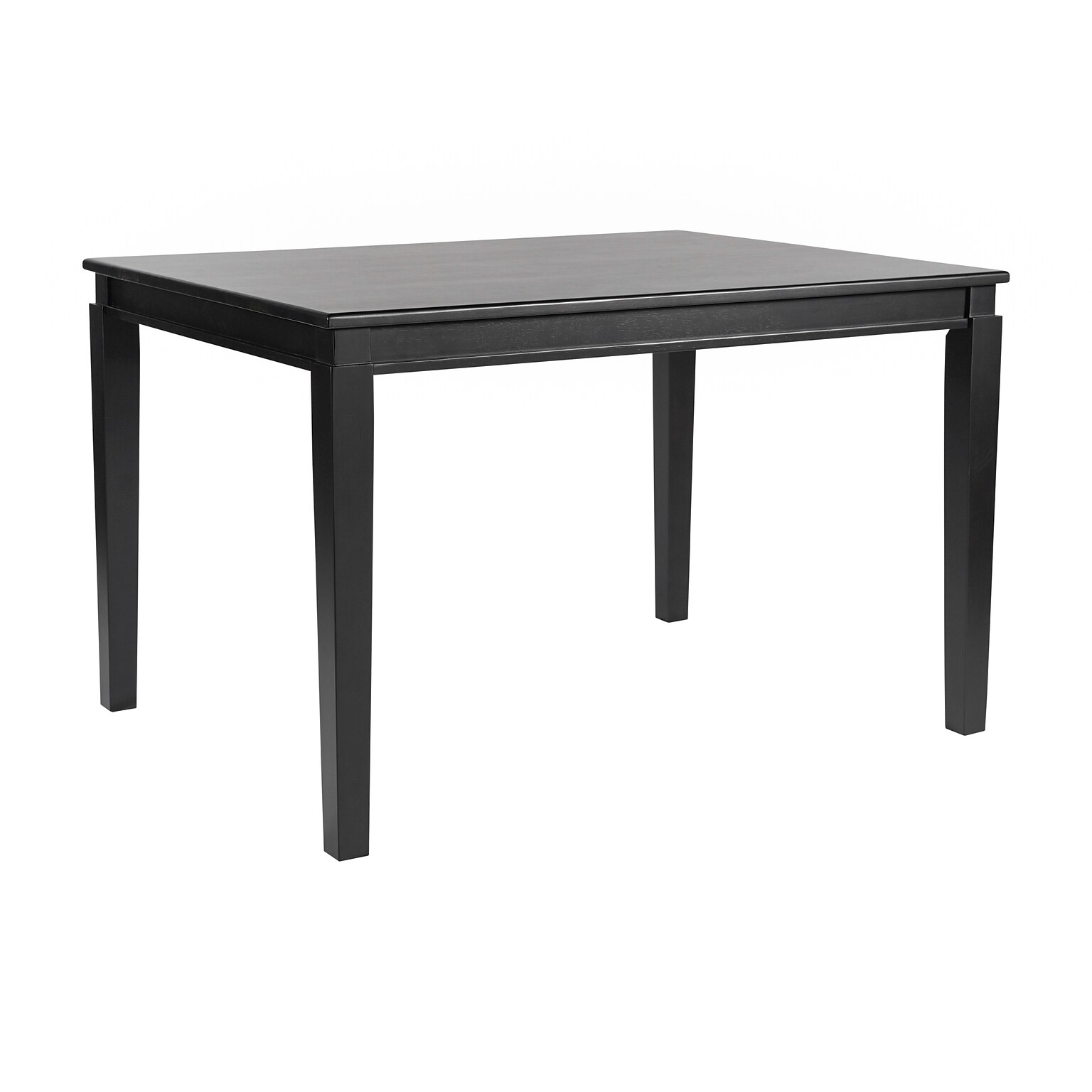Flash Furniture Henry Solid Wood Dining Table, 36.25 x 47, Black Matte (KERT217BLK47)