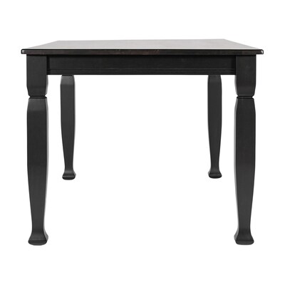 Flash Furniture Grace Solid Wood Dining Table, 36.25" x 60", Black (KERT799BLK60)