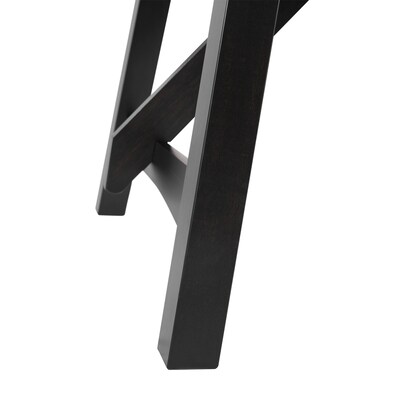 Flash Furniture Everly Solid Wood Trestle Base Dining Table, 36" x 60", Black (KERT851BLK60)