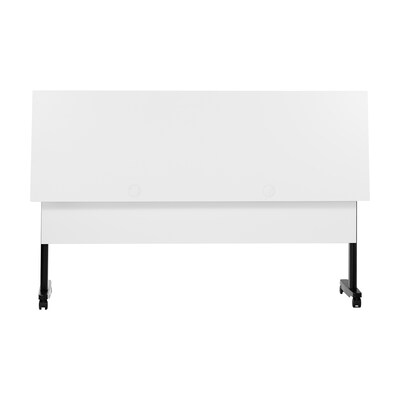 Flash Furniture Palmer 72"W x 24"D Foldable Training Room Table, Laminate, White Tabletop/Black Frame (MTM7224TLEGWB)