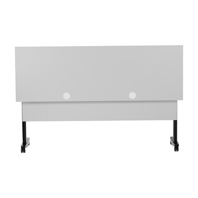 Flash Furniture Palmer 72"W x 24"D Foldable Training Room Table, Laminate, Gray Tabletop/Black Frame (MTM7224TLEGGB)