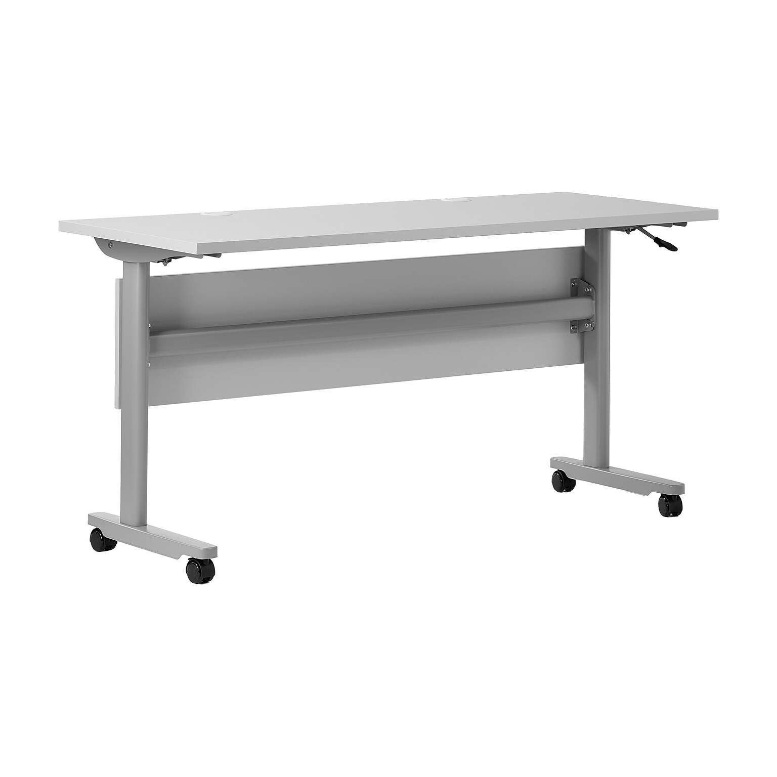 Flash Furniture Palmer 60W x 24D Foldable Training Room Table, Laminate, Gray Tabletop/Gray Frame (MTM6024TLEGGG)