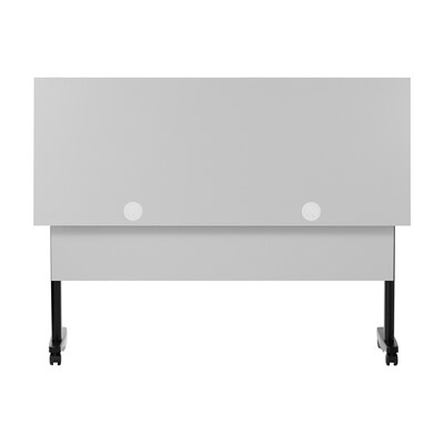 Flash Furniture Palmer 60"W x 24"D Foldable Training Room Table, Laminate, Gray Tabletop/Black Frame (MTM6024TLEGGB)