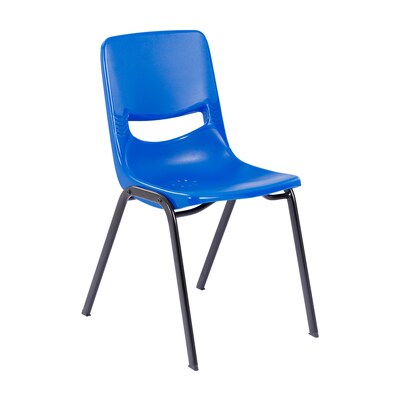 Flash Furniture HERCULES 24"W Student Desk with Classroom Stack Chair, Granite Desktop/Silver Frame/Navy Chair (FDDESKGYGSCH3NB)