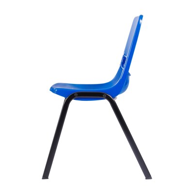Flash Furniture HERCULES 24"W Student Desk with Classroom Stack Chair, Granite Desktop/Silver Frame/Navy Chair (FDDESKGYGSCH3NB)
