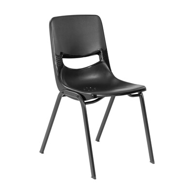 Flash Furniture HERCULES 24"W Student Desk with Classroom Stack Chair, Natural Desktop/Black Frame/Black Chair(FDDESKNABSCH3BB)