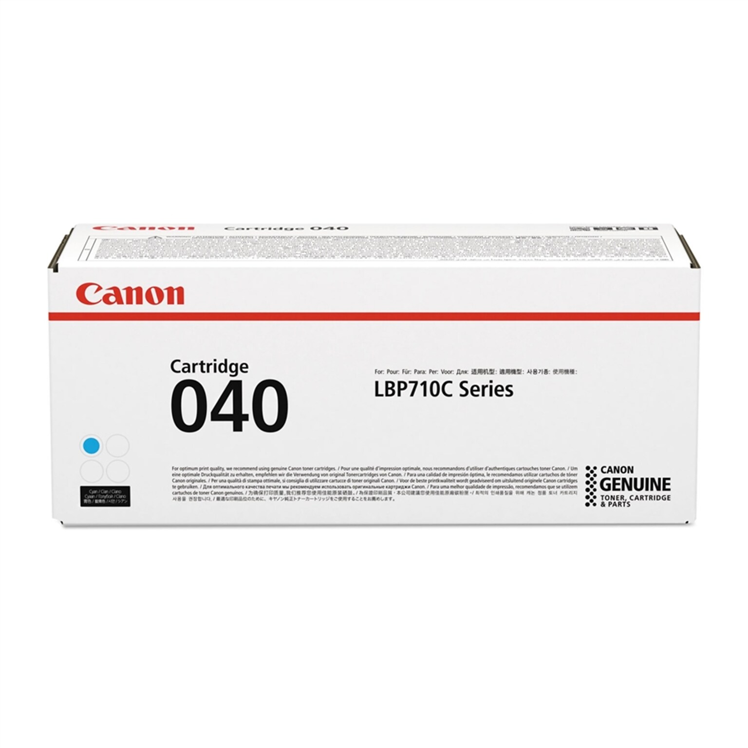 Canon 040 Cyan Standard Yield Toner Cartridge, Prints Up to 5,400 Pages (CNM0458C001AA)
