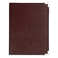 Samsill Classic Vinyl Padfolio/Notepad, Burgundy (70014S)