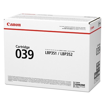 Canon 039 Black Standard Yield Toner Cartridge (CNM0287C001AA)