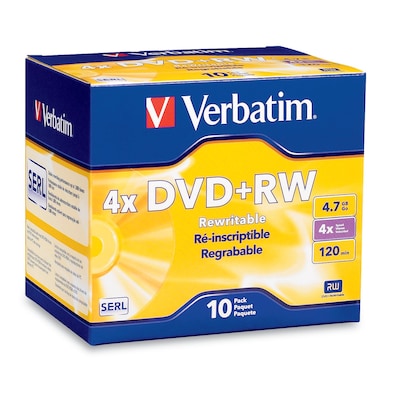 Verbatim DataLifePlus 94839 4x DVD+RW, Silver, 10/Pack