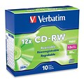 Verbatim 95156 12x CD-RW, Silver, 10/Pack