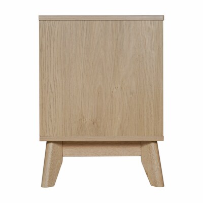 Flash Furniture Hatfield Mid-Century Modern TV Stand, Screens up to 65+", Light Natural (EMTV1801LTNAT)