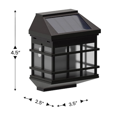 Flash Furniture Holder LED Solar Wall Mount Lights, Outdoor, Brown (DNSL1086BR)