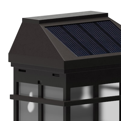Flash Furniture Holder LED Solar Wall Mount Lights, Outdoor, Brown (DNSL1086BR)