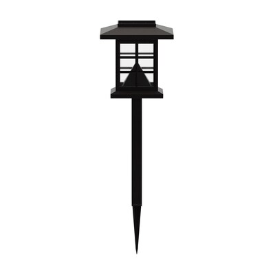 Flash Furniture Halsey LED Solar Lantern Style Pathway Lights, Brown (DNSL1068BR)