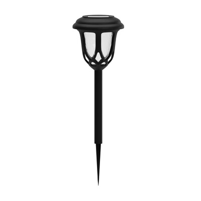 Flash Furniture Hess LED Solar Tulip Style Pathway Lights, Black (DNSL1148BK)