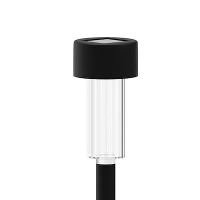 Flash Furniture Hartford LED Solar Pathway Lights, Black (DNSL10412BK)
