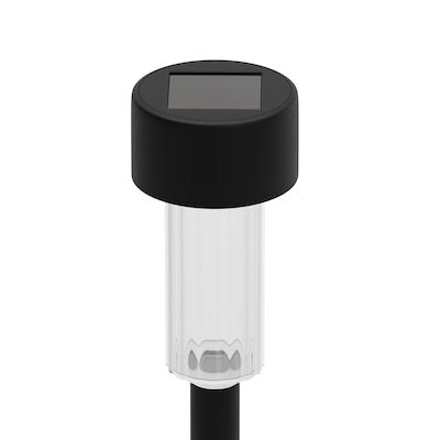 Flash Furniture Hartford LED Solar Pathway Lights, Black (DNSL10412BK)