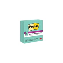 Post-it® Super Sticky Notes, 4 x 4, Aqua Wave, Lined, 90 Sheets/Pad, 5 Pads/Pack (R440-WASS)