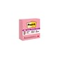 Post-it Super Sticky Notes, 4" x 4", Assorted Collection, Lined, 90 Sheet/Pad, 5 Pads/Pack (R440NPSS)