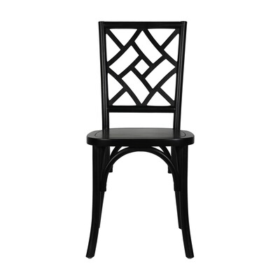 Flash Furniture Brooklyn Contemporary Wood Dining Chair, Black, 2/Pack (2ZH81005BLK)