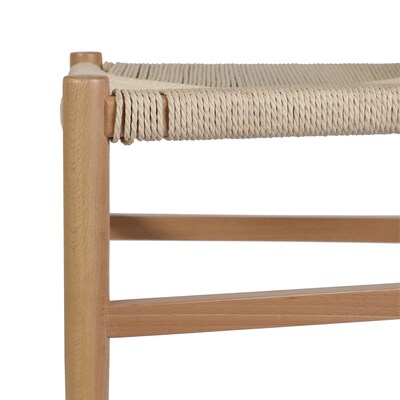 Flash Furniture Logan Contemporary Wood and Kraft Paper Dining Chair, Oak/Natural Finish (ZH8101YSOAKNAT)
