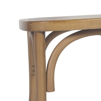 Flash Furniture Brooklyn Contemporary Wood Dining Chair, Pecan, 2/Pack (2ZH81005PEC)