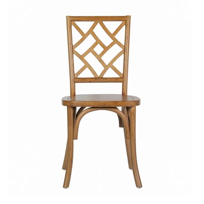 Flash Furniture Brooklyn Contemporary Wood Dining Chair, Pecan, 2/Pack (2ZH81005PEC)
