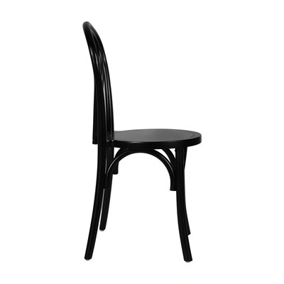 Flash Furniture Betsy Contemporary Wood Dining Chair, Black (ZH8003ABLK)